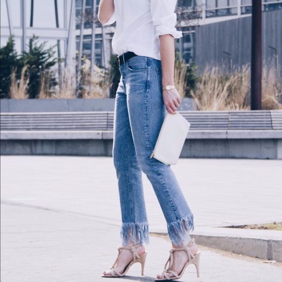 New 3x1 Fringe Stella Cropped Jeans - Picture 13 of 15